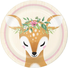 DEER LITTLE ONE PAPER DESSERT PLATES 8 CT.