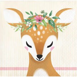 DEER LITTLE ONE BEVERAGE NAPKINS 16 CT. 