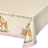 DEER LITTLE ONE PAPER TABLECOVER  54in.X102in.  1 CT. 