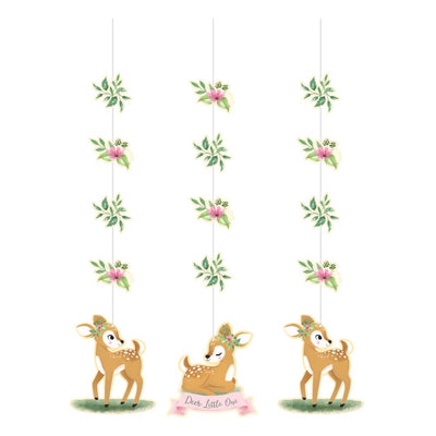 DEER LITTLE ONE HANGING CUTOUTS 3 CT. 