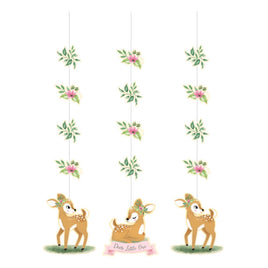DEER LITTLE ONE HANGING CUTOUTS 3 CT.