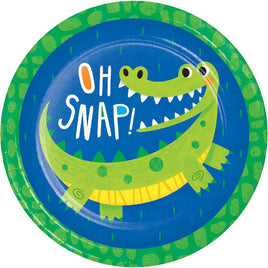 ALLIGATOR PARTY LUNCH PLATES 8 CT.