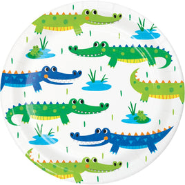 ALLIGATOR PARTY DESSERT PLATES 8 CT.