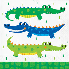 ALLIGATOR PARTY LUNCH NAPKINS 16 CT.