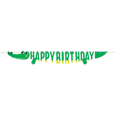 ALLIGATOR PARTY BANNER 1 CT. 