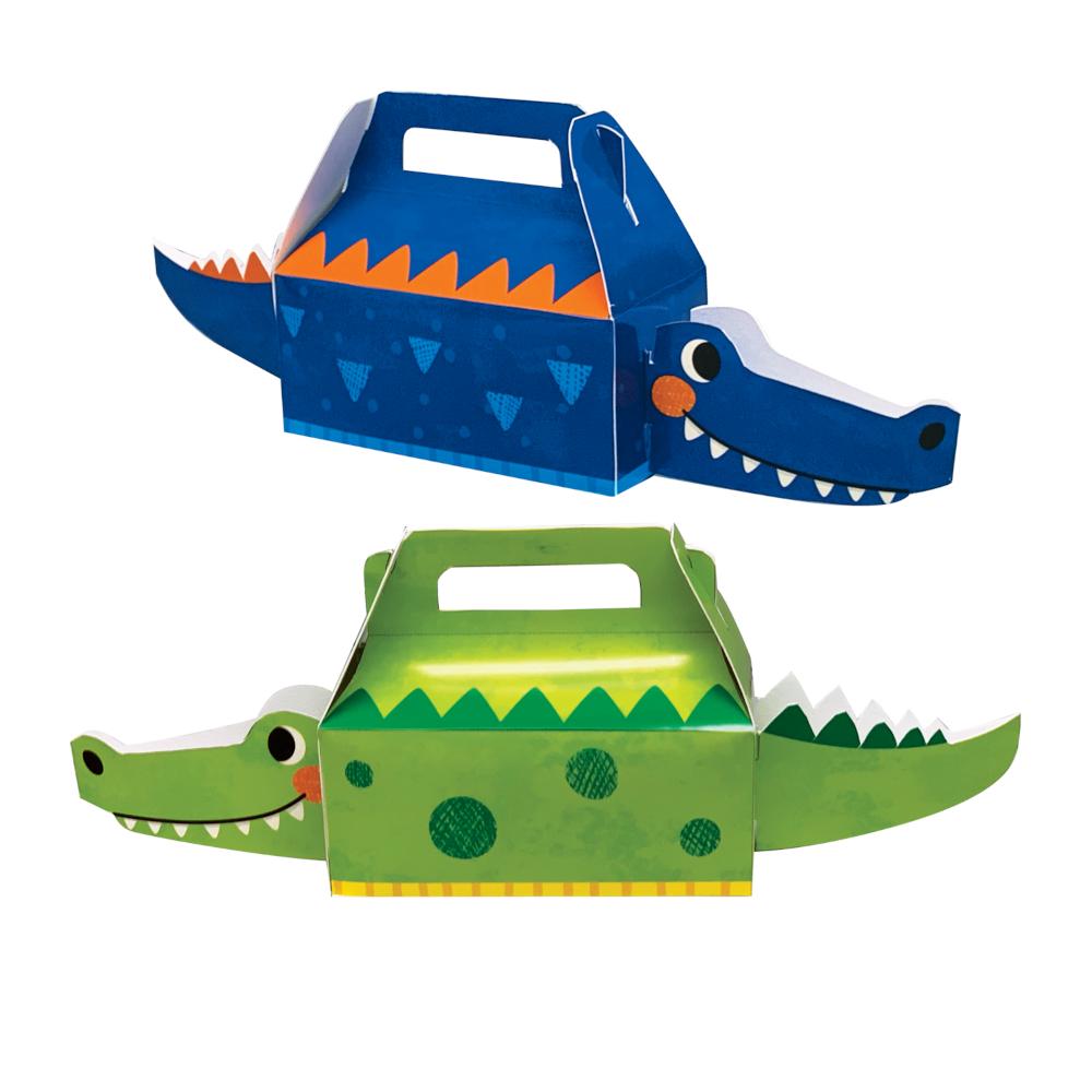 3D ALLIGATOR PARTY FAVOR BOX 4 CT. 