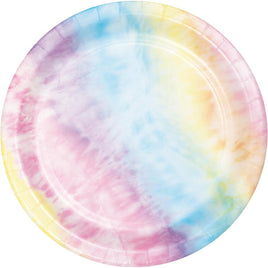 TIE DYE PARTY DESSERT PLATES 8 CT. 
