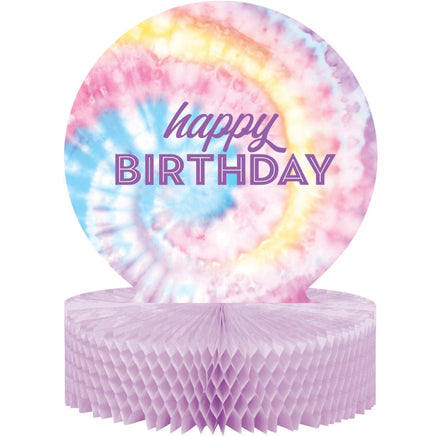 TIE DYE PARTY HONEYCOMB CENTERPIECE 1 CT. 