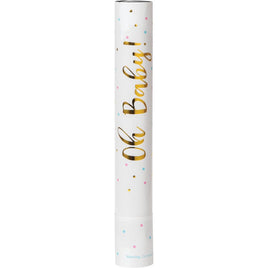 CONFETTI CANNON BLUE OH BABY GENDER REVEAL 2 CT