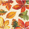 VIBRANT LEAVES BEVERAGE NAPKINS 16 CT.