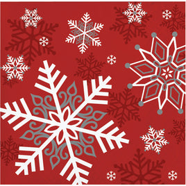 Winter Snowflakes Beverage Napkins 16 ct.