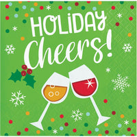 Holiday Fun Cheers Beverage Napkins 16 ct.