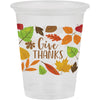 16oz. Fall Leaves Clear Plastic Cups 8 ct.