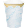 BLUE MARBLE 9 OZ CUP 8 CT