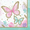 Butterfly Shimmer Lunch Napkins 16 ct.