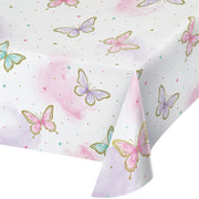 Butterfly Shimmer  Paper Tablecover 54" X 102"
