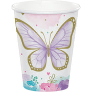 9oz. Butterfly Shimmer Paper Cups 8 ct.