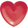 Red Heart Shaped Plates 8 ct.