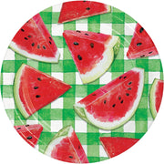 Watermelon Check Paper Dessert Plates 8 ct.