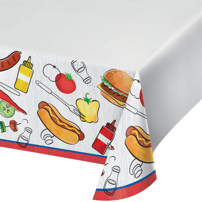 Barbecue Time Paper Tablecover 54
