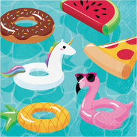 Pool Floats Lunch Napkins 16 ct.