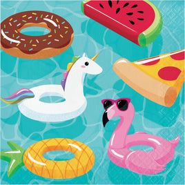 Pool Floats Lunch Napkins 16 ct.