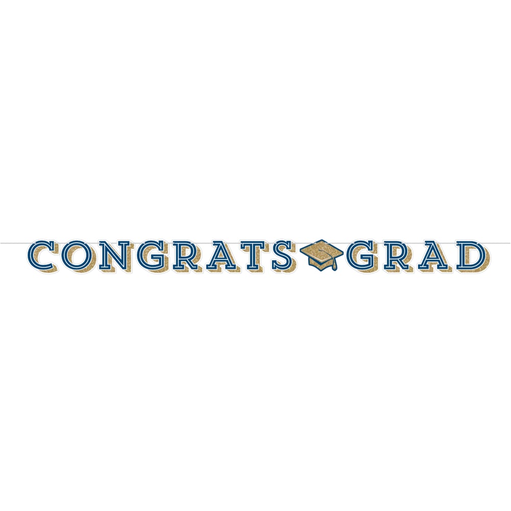 Glittering Grad Shaped Banner 1 ct.