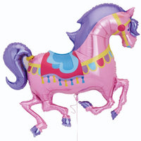 48" Carousel Horse Foil Balloon