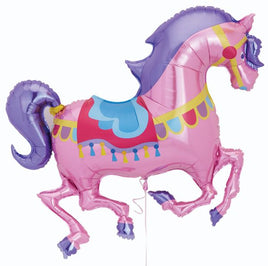 48" Carousel Horse Foil Balloon