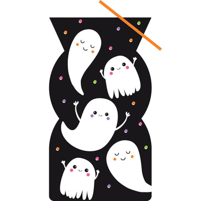 Happy Ghost Favor Bag with Tie 20 ct.