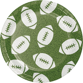 7" Football Fun Dessert Paper Plates 8 ct.