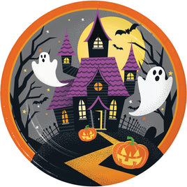 9" Haunted House Lunch Plates 8 ct.