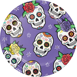 7" Dia De Muertos Dessert Paper Plates 8 ct.