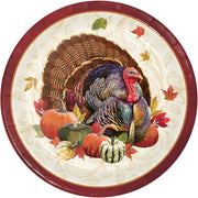 9" Thanksgiving Turkey Lunch Paper Plates 8 ct.