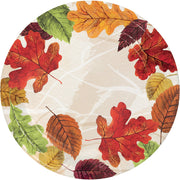 7" Luxe Leaves Dessert Paper Plates