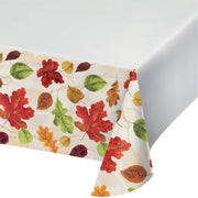 Luxe Leaves Paper Tablecover 54"X102" 1 ct.