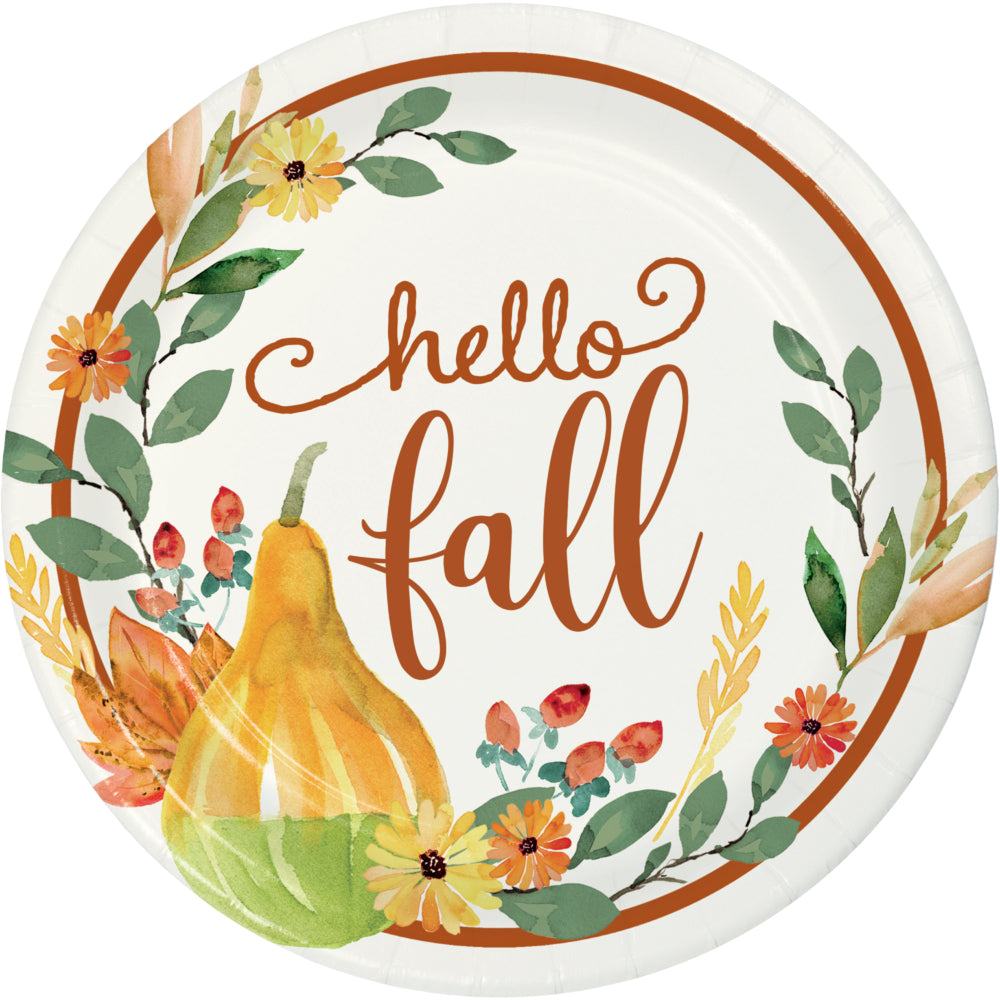 7" Giving Thanks Dessert Paper Plates 8 ct.