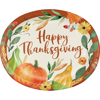 Giving Thanks Oval Platter 8 ct.