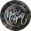 9" Elegant New Year Lunch Paper Plates 8 ct.