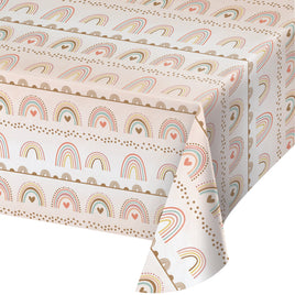 Boho Rainbow Paper Tablecover 54" X 102"
