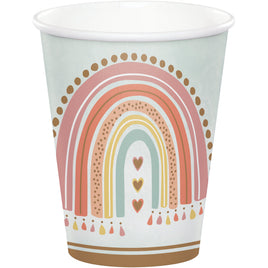 9oz. Boho Rainbow Paper Cups 8 ct.