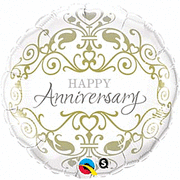 18" Happy Anniversary Foil Balloon