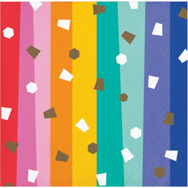 BIRTHDAY CONFETTI BEVERAGE NAPKINS 16 CT.