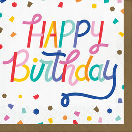 BIRTHDAY CONFETTI LUNCH NAPKINS 16 CT.