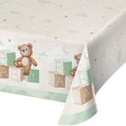 TEDDY  BEAR PAPER TABLECOVER 54" X 102"  1 CT.