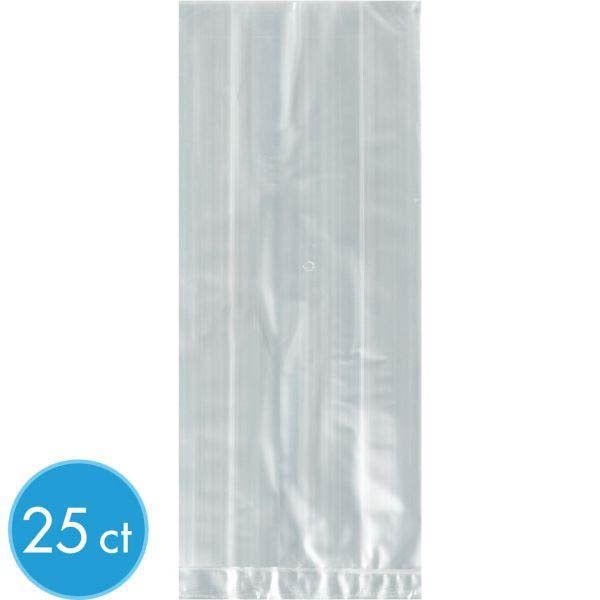 LARGE CLEAR CELLO PARTY BAGS  25 CT. 