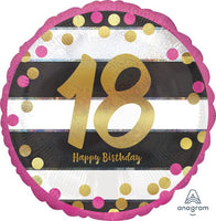 18" PI/GO MILESTONE BIRTHDAY HOLOGRAPHIC