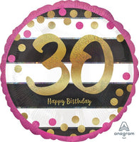18" PI/GO MILESTONE BIRTHDAY HOLOGRAPHIC