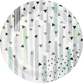 7" Minted Milestone Paper Plates 8 ct.