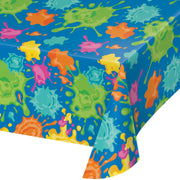 Splatter All Over Print Paper Table Cover 54" X 96"  1 ct.